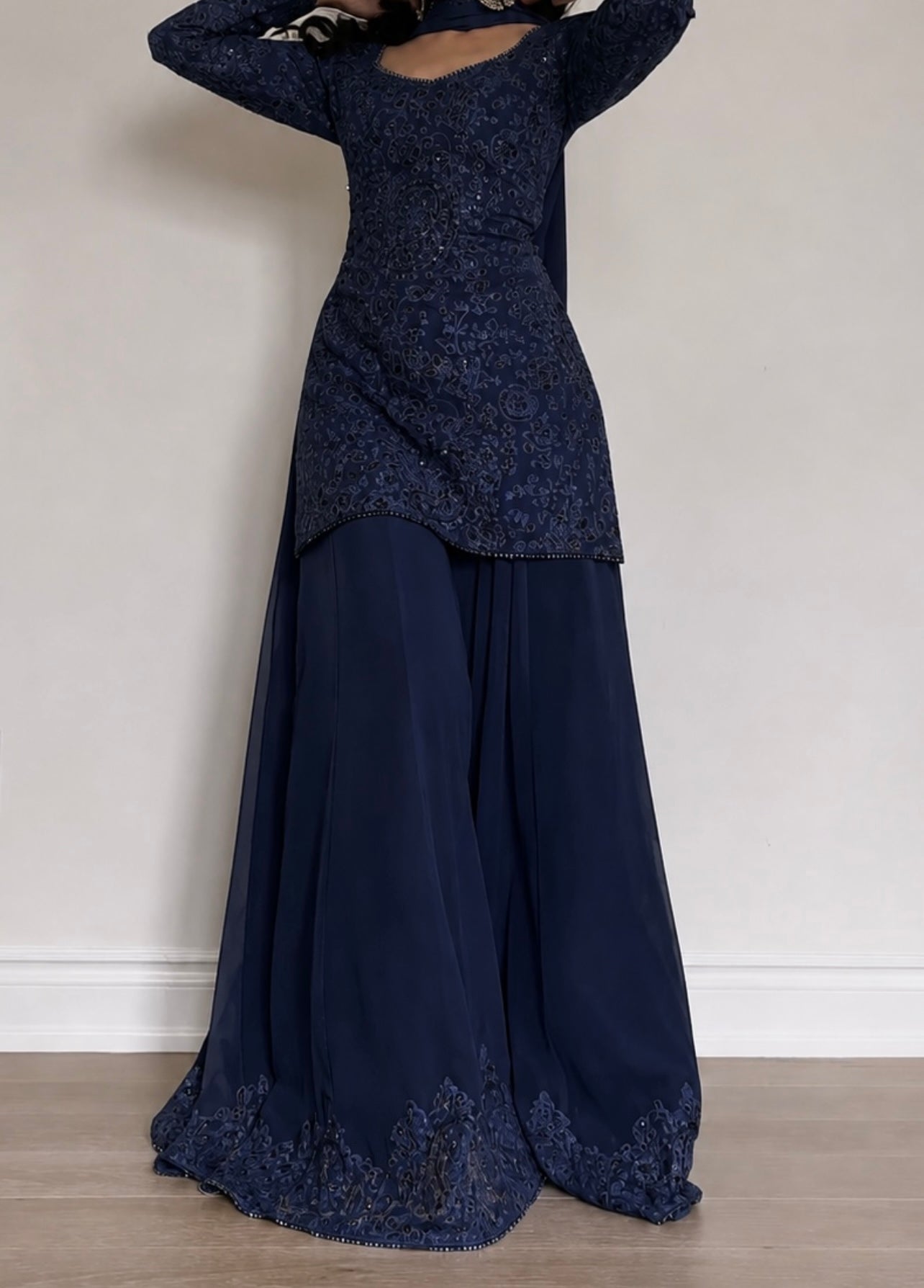 Rooha Sharara Set 3PC Available in 7 Colours